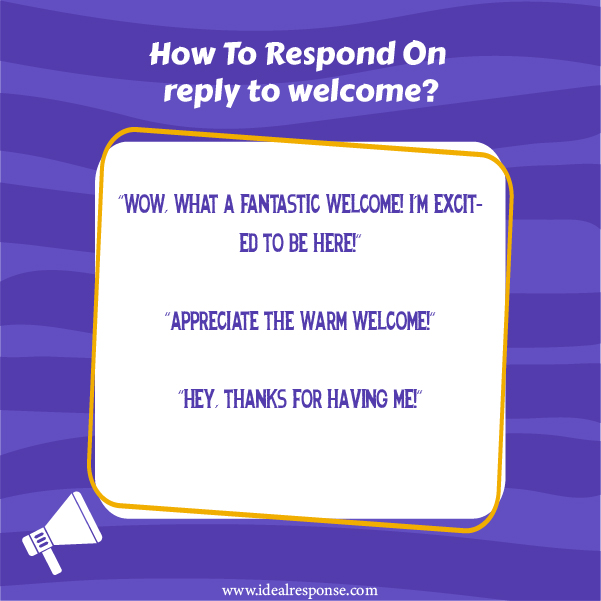 Simple Reply To Welcome